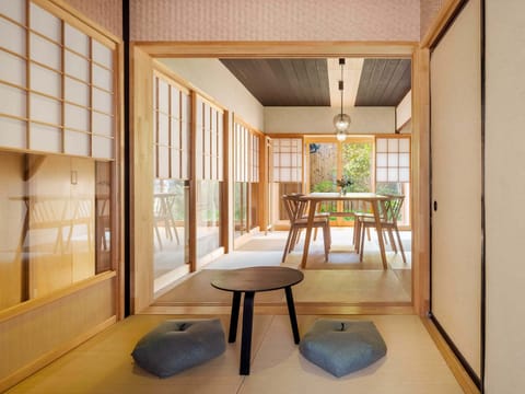 Traditional House, 2 Bedrooms, Kitchen, Garden View | Living area | 55-inch flat-screen TV with cable channels, heated floors