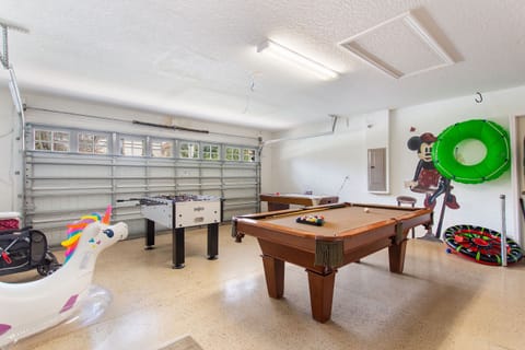 Garage games room