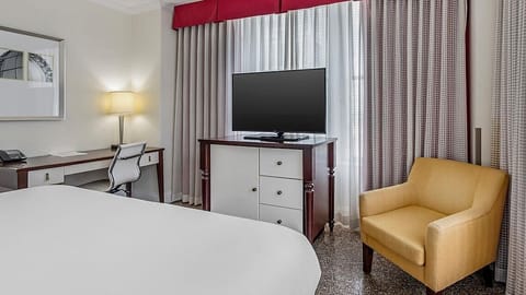 In-room safe, desk, laptop workspace, iron/ironing board