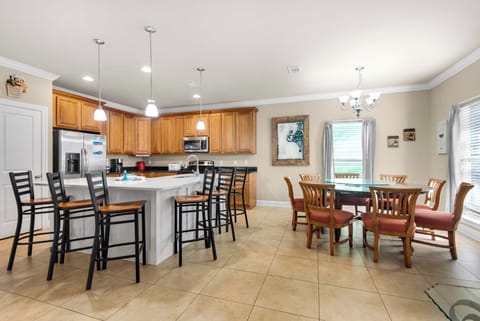 Kitchen island with additional seating