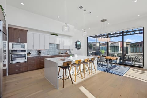 Fully stocked kitchen