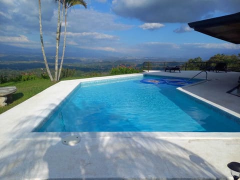 Heated Salt-Water Pool with Central Valley & Volcano Views
