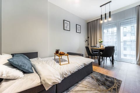 Comfortable Living Room with Sofa Bed and Smart TV | Book Now with RENTUJEMY