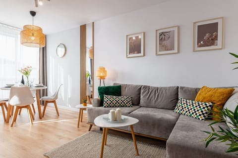 Comfortable Living Room with Sofa Bed and Smart TV | Book Now with RENTUJEMY