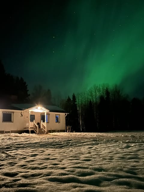 Aurora activity over the house 