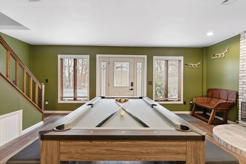 Downstairs Living room with pool table