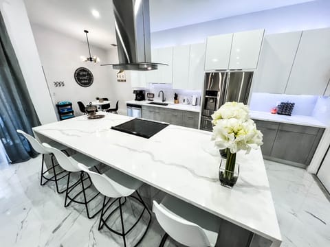 Our bright kitchen makes cooking feel like part of the vacation experience