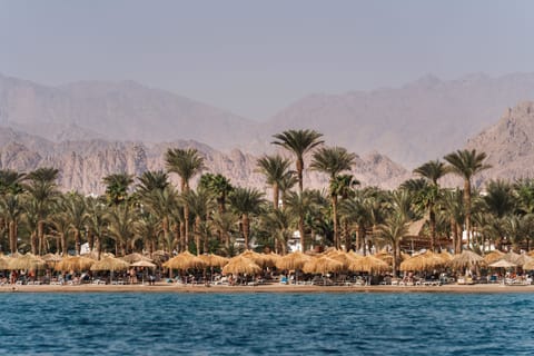 Private beach, sun loungers, beach umbrellas, beach towels