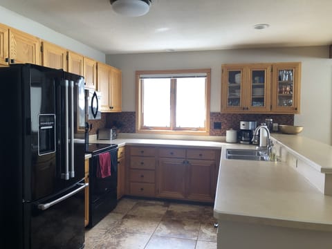 Fully equipped kitchen. 
