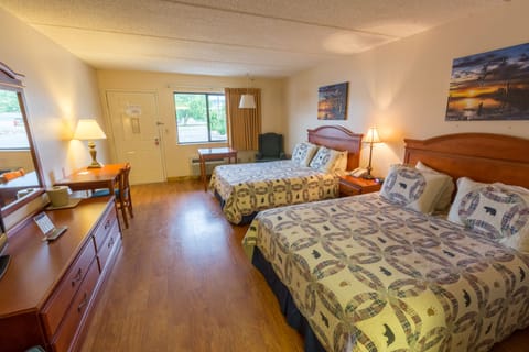 Standard Room, 2 Queen Beds, Smoking | Desk, soundproofing, iron/ironing board, cribs/infant beds