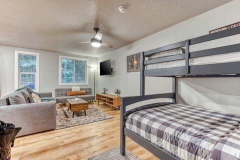 Sleep soundly! Our twin over full bunk bed is perfect for families or groups. Comfortable for kids and adults alike. 