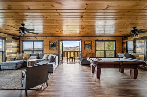 This is the 3rd floor game room. Enjoy pool, shuffleboard, arcade, and the VIEW!