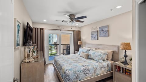 Magical bedroom with ocean views and a king bed.