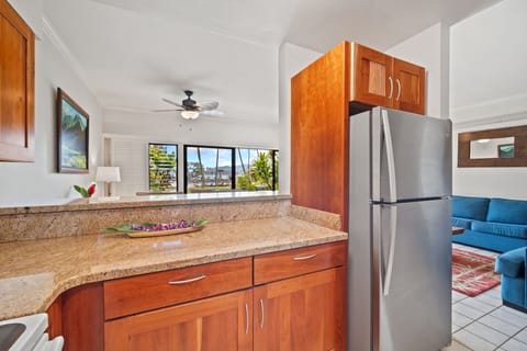 Fully stocked kitchen for dining in