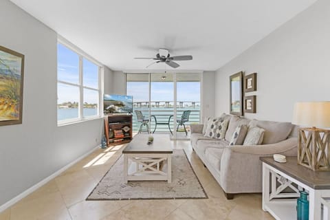 Spacious Living Room with a View