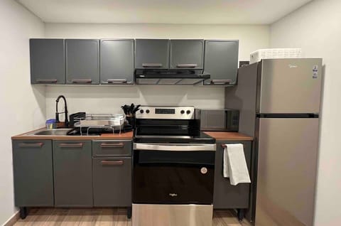 Fully equipped kitchen ready for all your cooking needs.