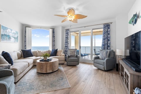 Condo, Multiple Beds (Beach Colony West 4B) | Living area | TV