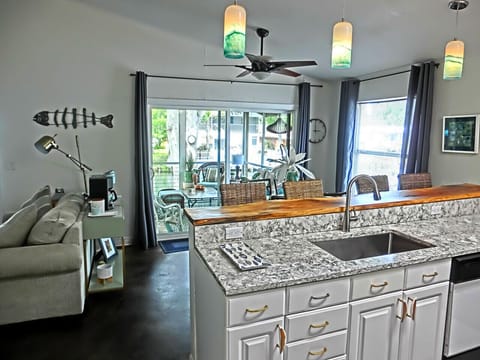 Kitchen overlooking the water