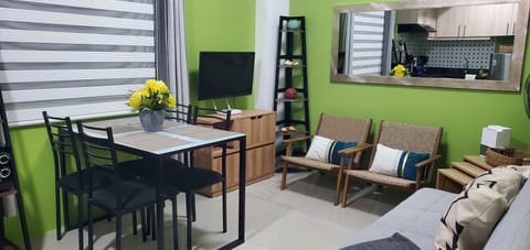Living room shared with dining area