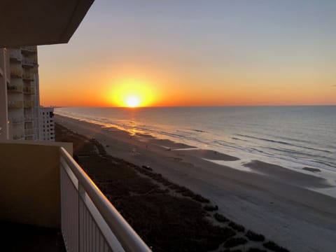 Beautiful sunrise daily on balcony with a nice cup of coffee. Worth waking up to
