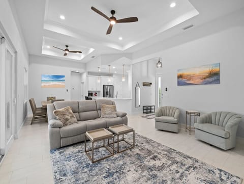 Open concept floor plan