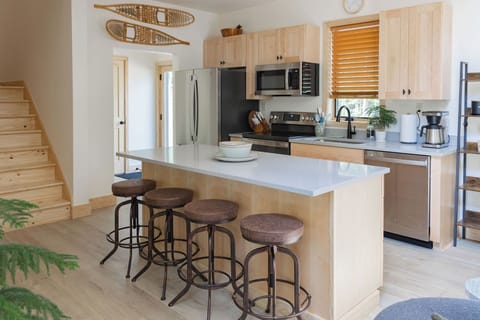 Boreal Basecamp offers a fully stocked kitchen.