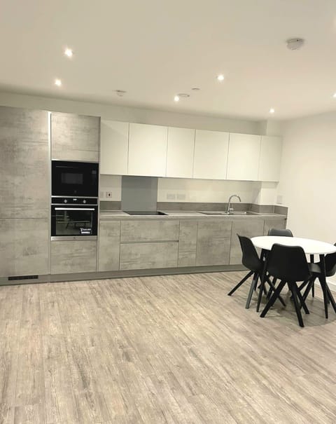Apartment | Private kitchen | Fridge, microwave, oven, stovetop