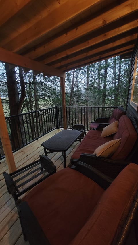 Porch on a rainy day.