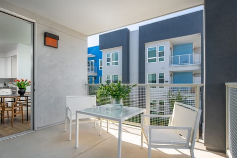 Private balcony, with outdoor furniture