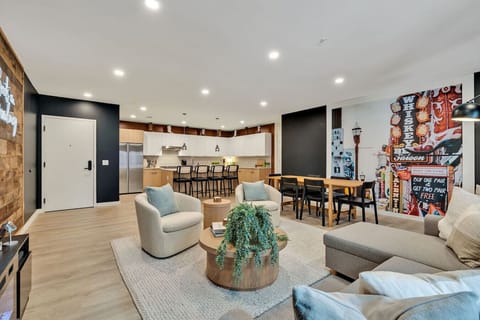 Open concept living/dining/kitchen areas