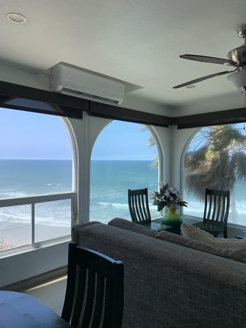 Living roon with ocean views