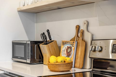 Kitchen is fully equipped.