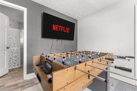 Keep the energy high in our dedicated entertainment space. Whether you’re a foosball pro or just looking for a fun way to unwind, this bright and airy room is designed for maximum group entertainment.