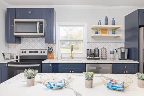 A perfect kitchen for the home chef—everything you need to make a delicious meal.