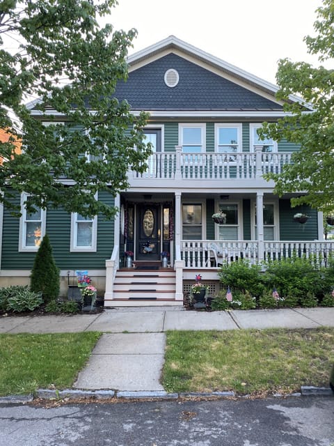 Front of house. Rental includes access to both porches, chairs on both levels