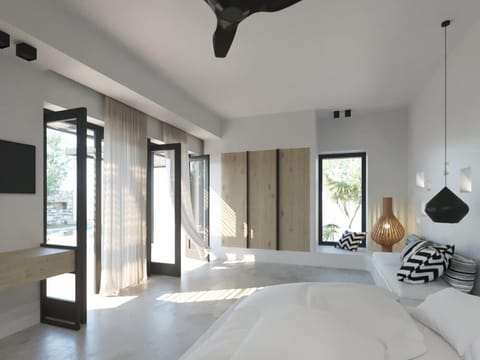 Premium Suite With Private Pool | Egyptian cotton sheets, premium bedding, in-room safe, desk