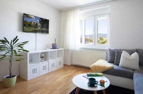 Our spacious living room is perfect for hanging out with your friends or your family!