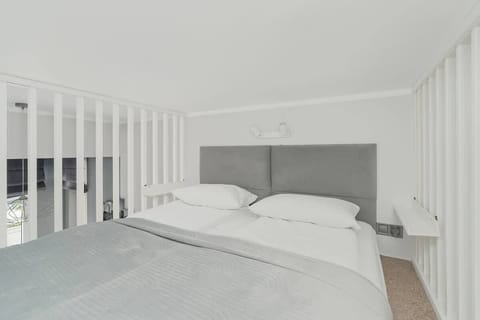 Mezzanine with a double bed