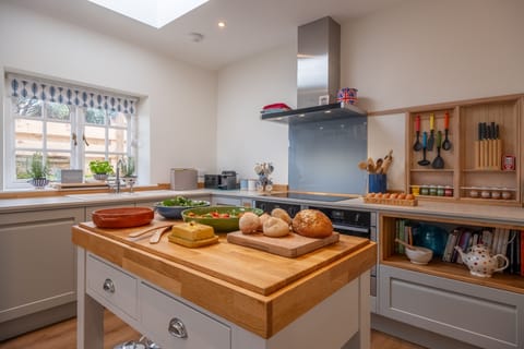 Ground floor: Kitchen with a central island