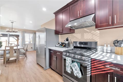 Enjoy a coffee bar with k-cup coffee, cold beers and tea on us.