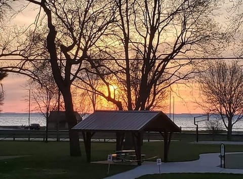View from Bedroom 1 of Lake Winnebago and park