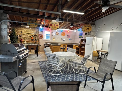 Garage to entertain if raining.  