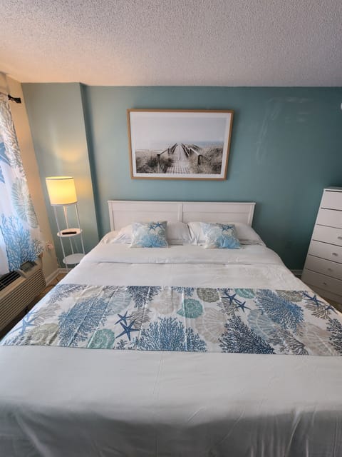 Beautifuly decorated bedroom with King Bed with  new memory foam topper! 