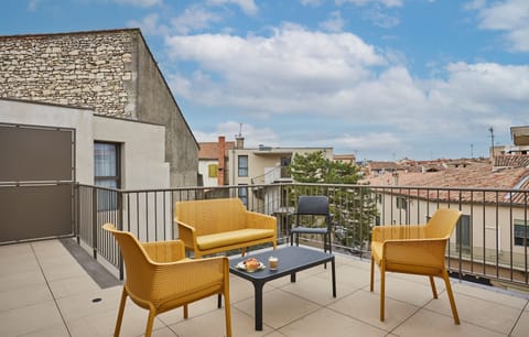 Enjoy the beautiful views of the city from our rooftop.