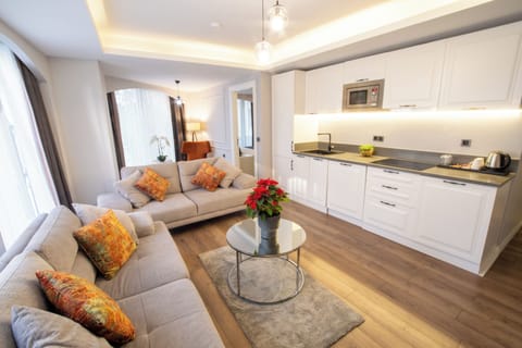 Superior Suite | Living area | 45-inch Smart TV with satellite channels, Netflix, streaming services