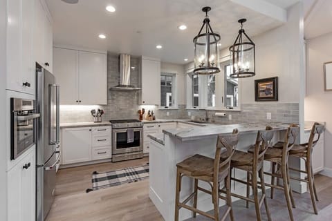 Chefs designed kitchen with everything you need to entertain including a Miele speed oven for all your culinary cooking needs. 