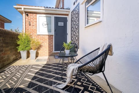 Private outdoor seating space