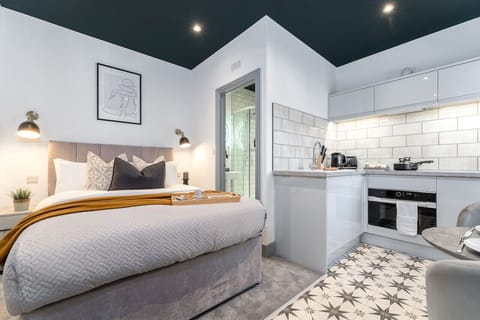 Cosy studio with kitchen and ensuite shower room