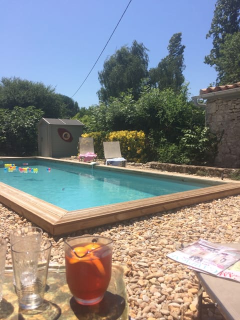Simms by the pool!
