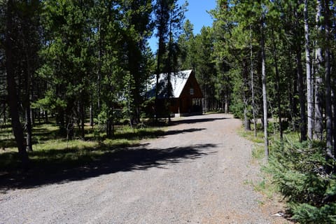Large private driveway